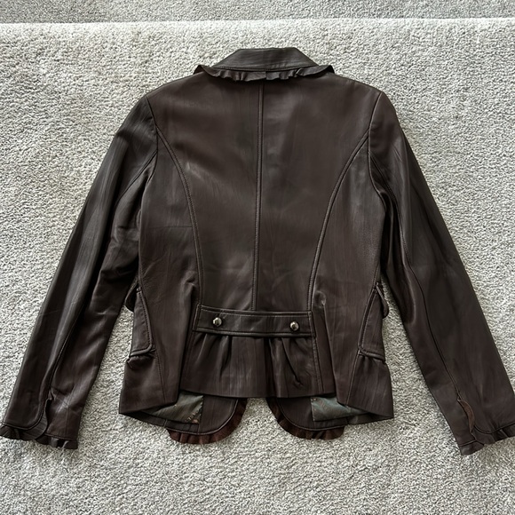 Buttery Soft Brown Leather Jacket - Picture 7 of 8